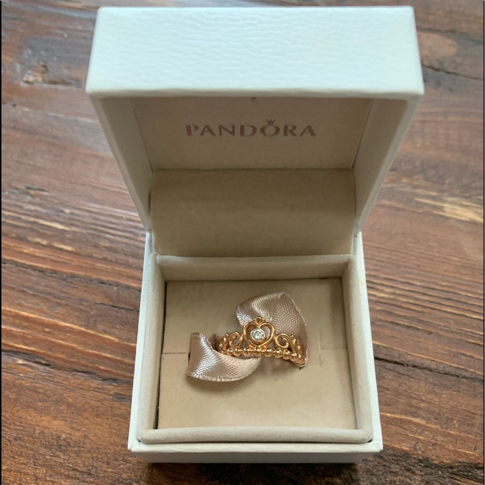 Pandora Rose Gold Princess Ring
